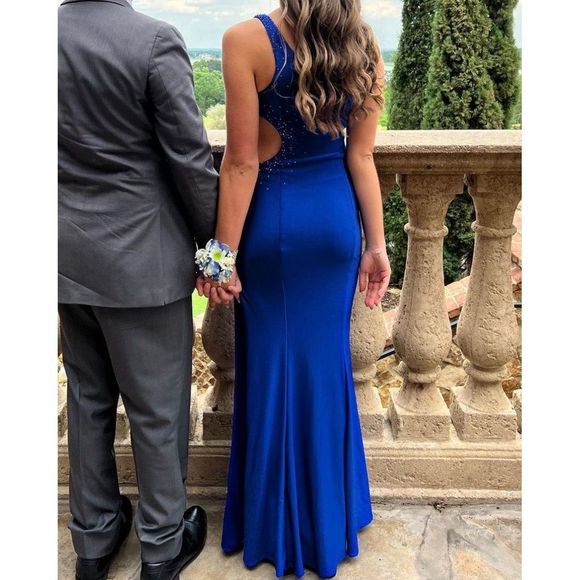 Blue So Sweet Botique Size 4 A-line dress - Picture 2 of 2